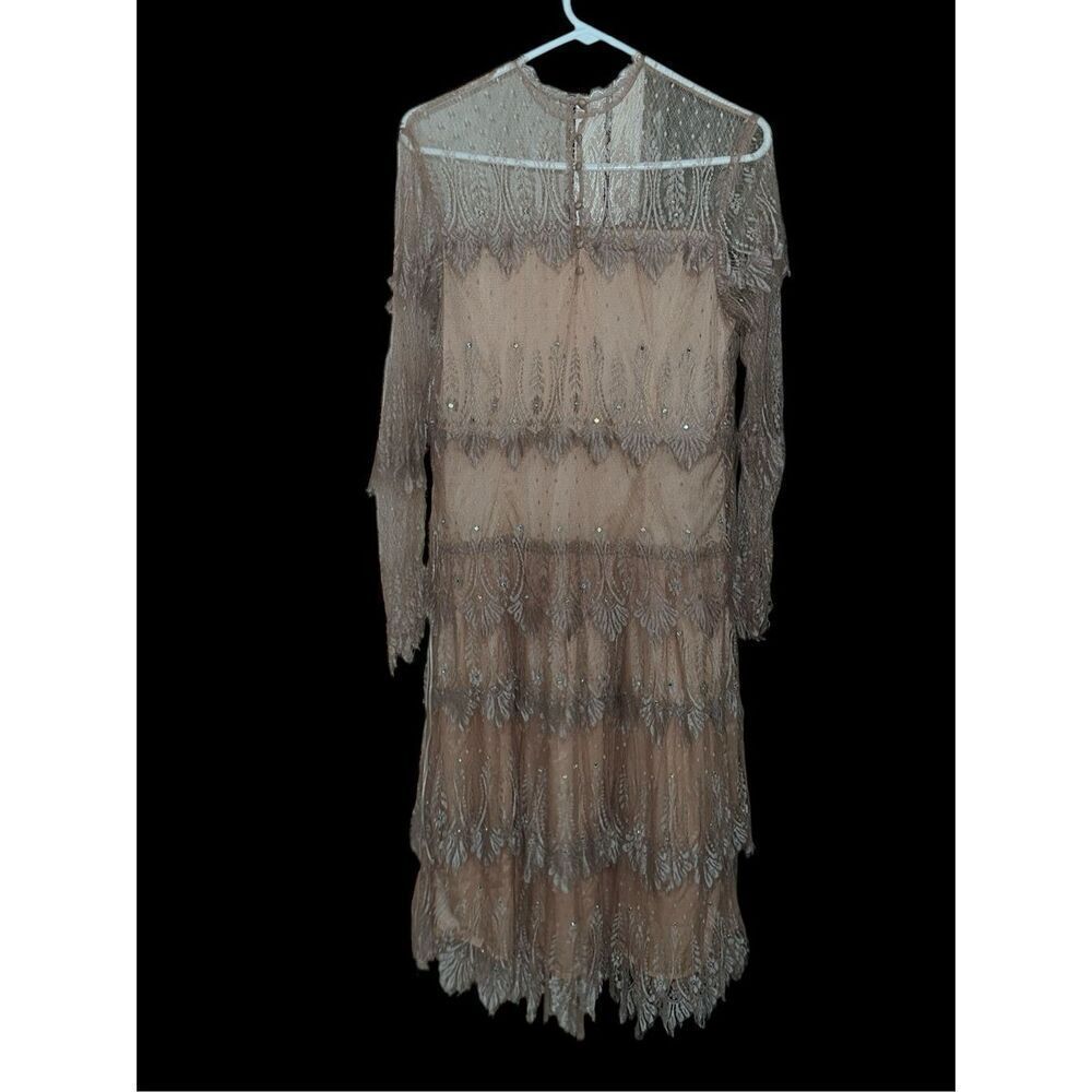 RARE VINTAGE SHOWSTOPPER BEAUTIFUL Vintage Rina diMontella Beige Rhinestones Sil - Picture 12 of 13